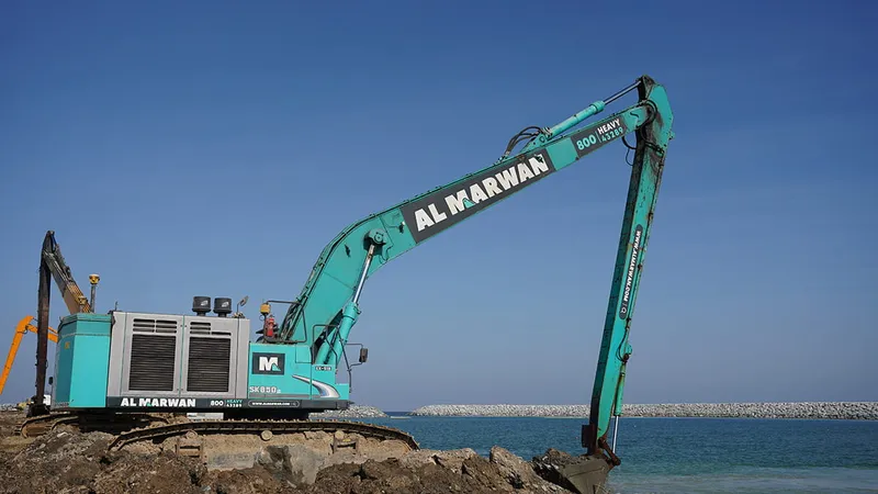 The new 2022 Kobelco SK850LC Long Boom Excavator