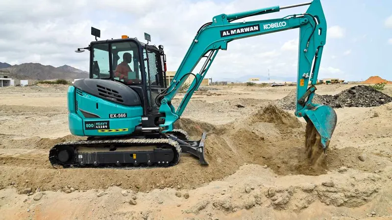 The 5-ton mini excavator, Standard reach