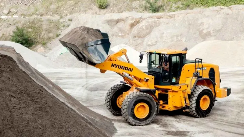 Hyundai HL965A wheel loader.