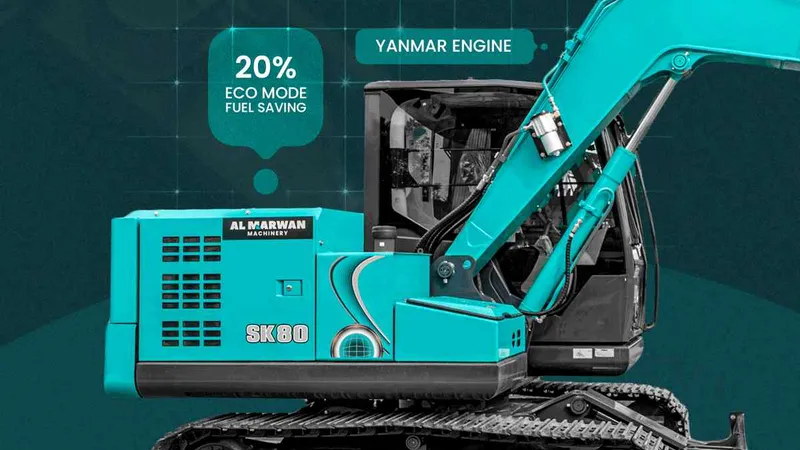 the Kobelco SK80-10 mini excavator 