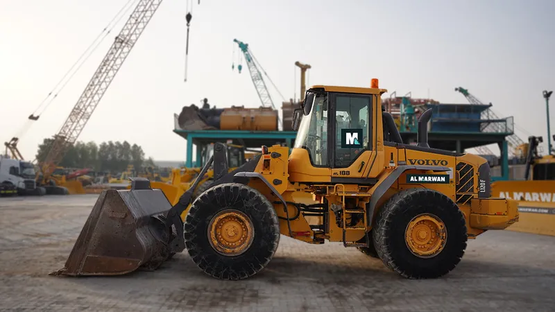 The Volvo L120F wheel loader 
