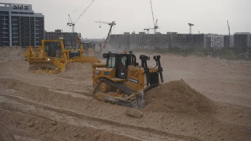 CAT D8t  and Komatsu  D475A dozers