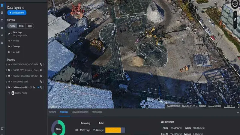 Komatsu Smart Construction Dashboard