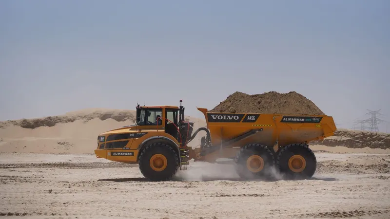 Volvo A45G articulated dump truck.