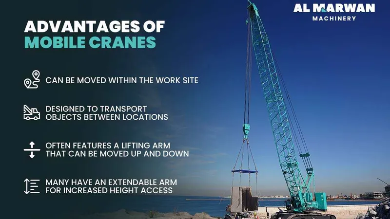 Advantages of mobile cranes such as the crawler cranes