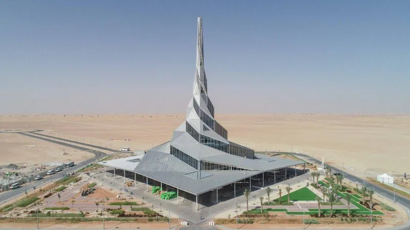 Al Dhafra solar power plant in Abu Dhabi as part of UAE 2050 NET-Zero Strategy - image courtesy of The National