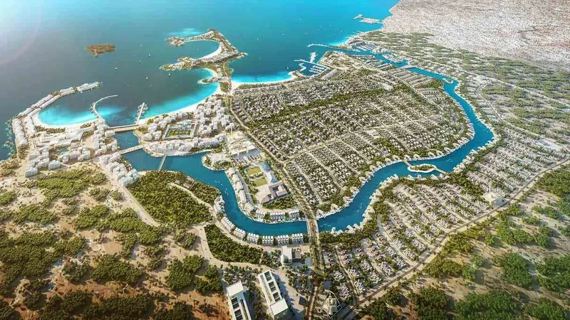 A rendering of Al Jurf project by Imkan (Sahel Al Emarat) - Image courtesy of Arabian Business