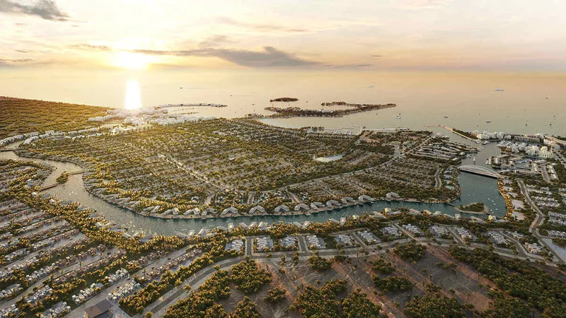 A rendering of Al Jurf project by Imkan (Sahel Al Emarat) - Image courtesy of Arabian Business