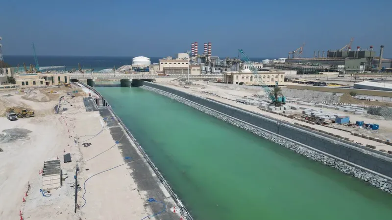 Al Layyah Canal in Sharjah, UAE