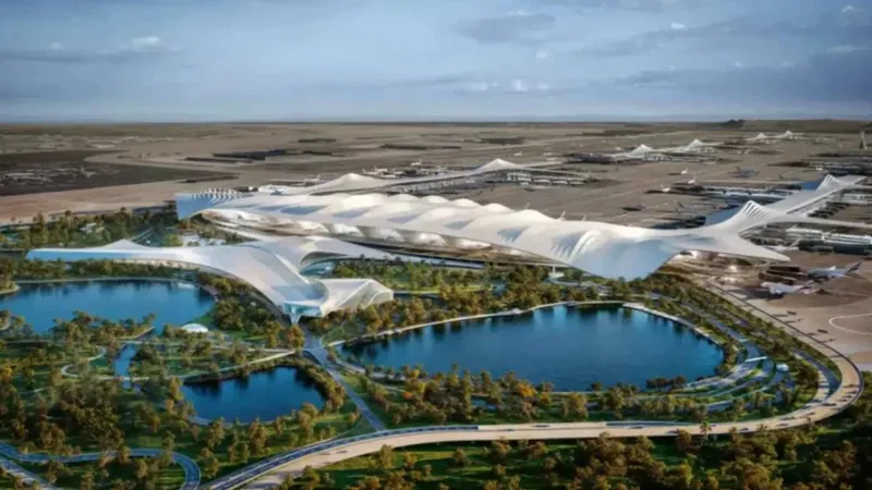 Al Maktoum Airport rendering - Image courtesy of Coop Himmelb(l)au