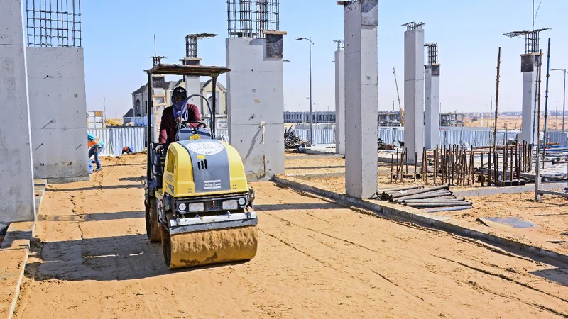 Atlas Copco by Dynapac babyroller vital for ground stabilization