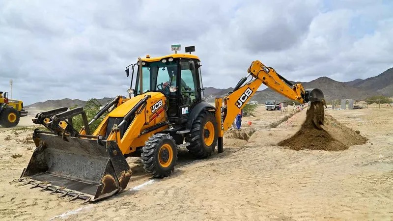 Backhoes are versatile machines used for digging and heavy equipment for landscaping projects