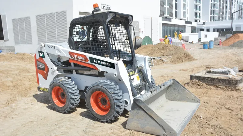 The Bobcat S510 skid steer loader feature intuitive controls for ease of operation