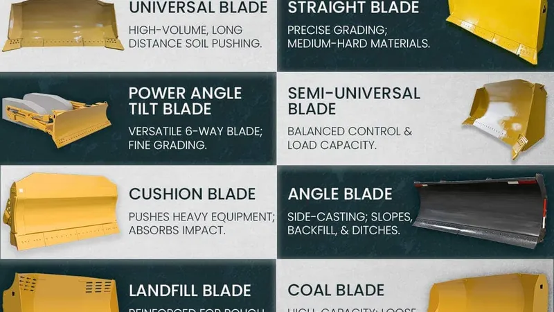 bulldozer blades types