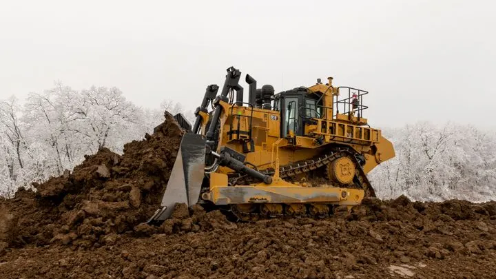 Second largest Caterpillar dozer is the D10 model. Courtesy of CAT