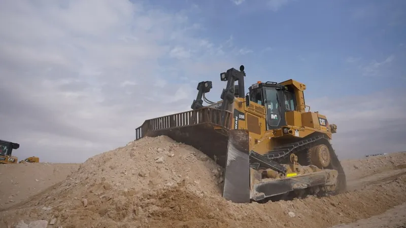 The third biggest CAT dozer is the Caterpillar D9.
