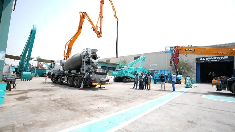 CIFA concrete mixer pump truck at Al Marwan yard.