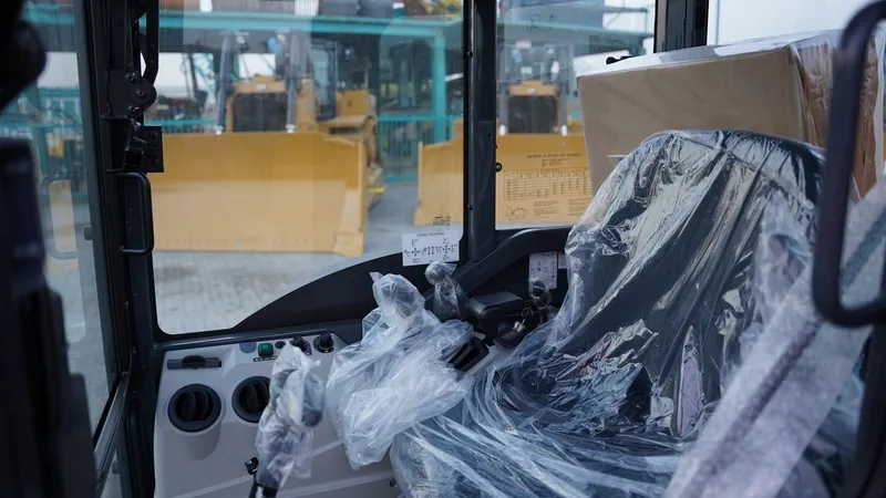 Spacious cabin of the KOBELCO SK35SR-6 Mini Excavator