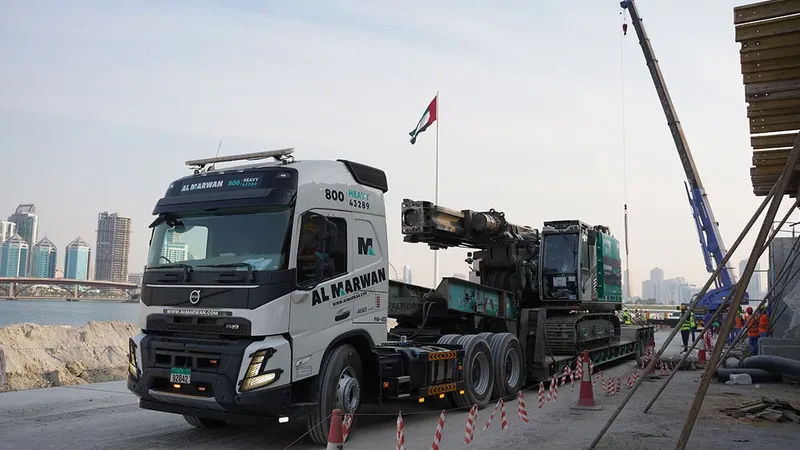 Delivering ABI Machinery to customers. 