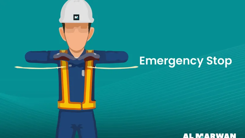 Emergency Stop Crane Hand Signal