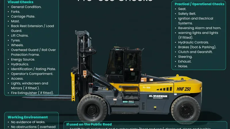 forklifts truck operator pre-use checks 