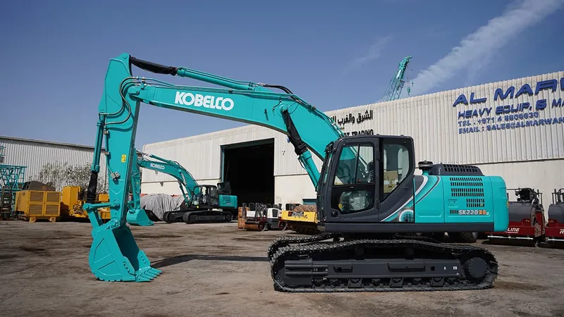 The new 2025 Kobelco SK220XDLC-10 Track Excavator