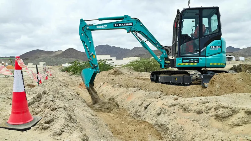 Kobelco SK55 is a 5-ton digger