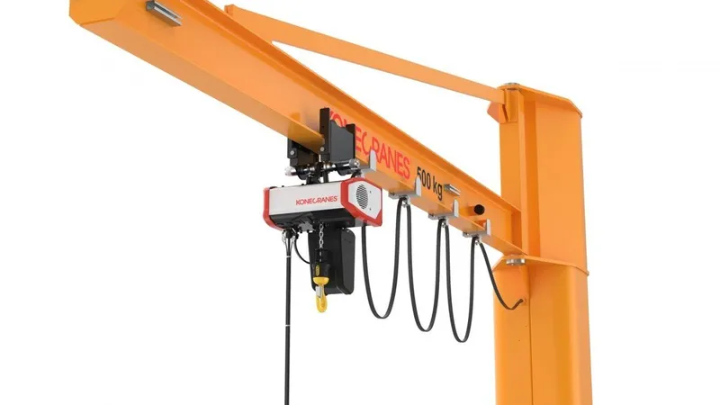 A Konecranes jib crane - Image courtesy of Konecranes