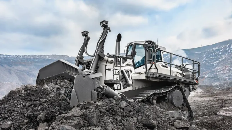 The PR776 is the biggest Liebherr dozer in production today. Courtesy of Liebherr