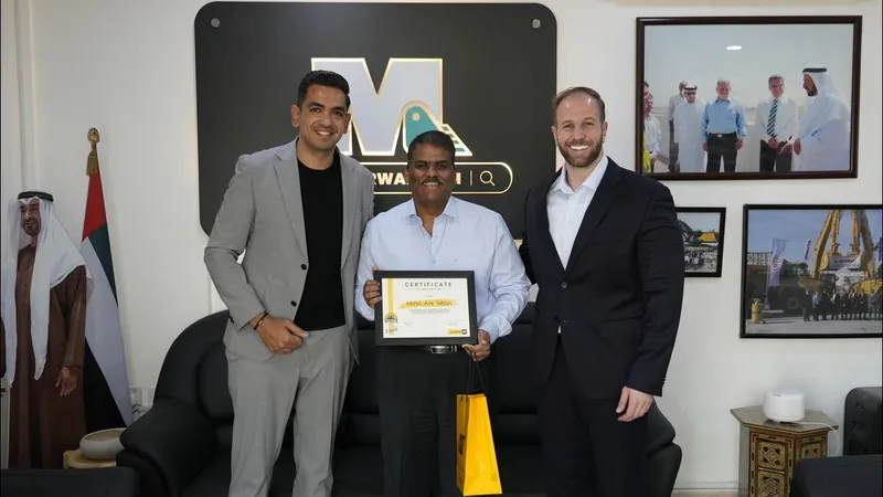 Mohd. Amr Tebani with Motaz Al Zaiem, General Director of Al Marwan Machinery