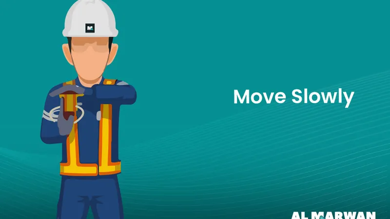 Move Slowly Crane Hand Signal