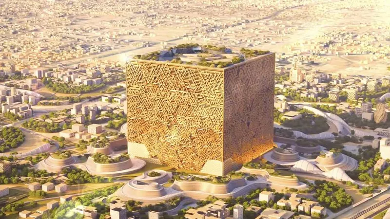 مقترح التصميم الأولي لمشروع المربع الجديد - الصورة مقدمة من مجلة كونستركشن ويك السعودية