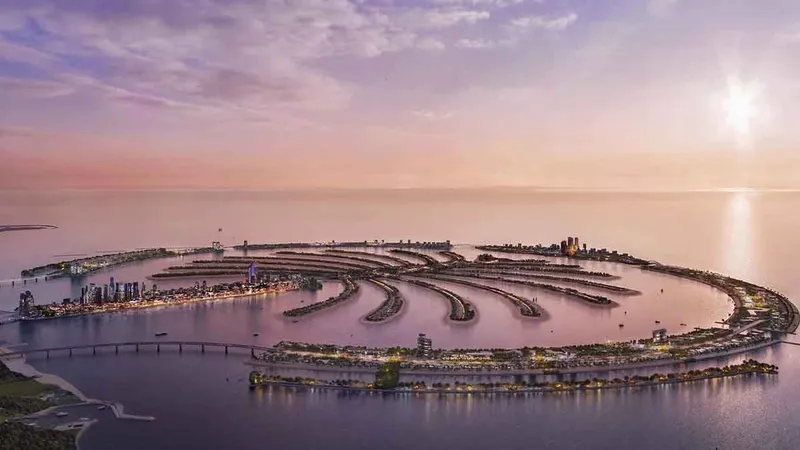 A render of Palm Jebel Ali - Image courtesy of Arabian Business