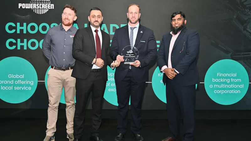 Best Global New Comer awarded to Al Marwan by Powerscreen