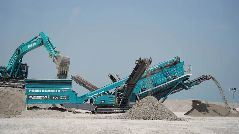 Powerscreen Chieftain 2100X deck screener
