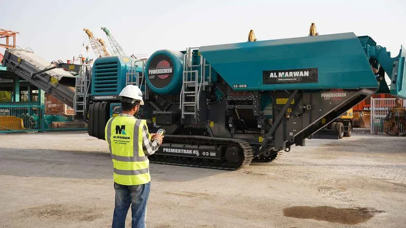 Powerscreen Premiertrak 450 jaw crusher