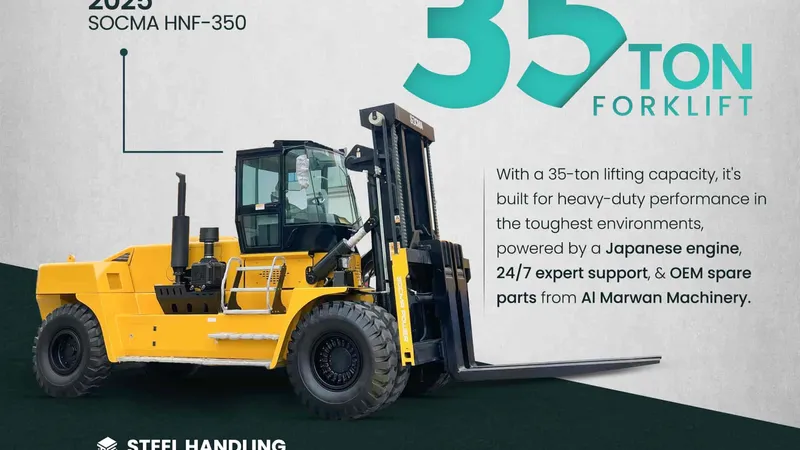 SOCMA HNF-350, 35 Ton Forklift