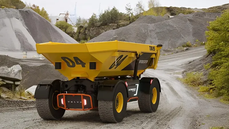 TA15 battery electric and autonomous hauler