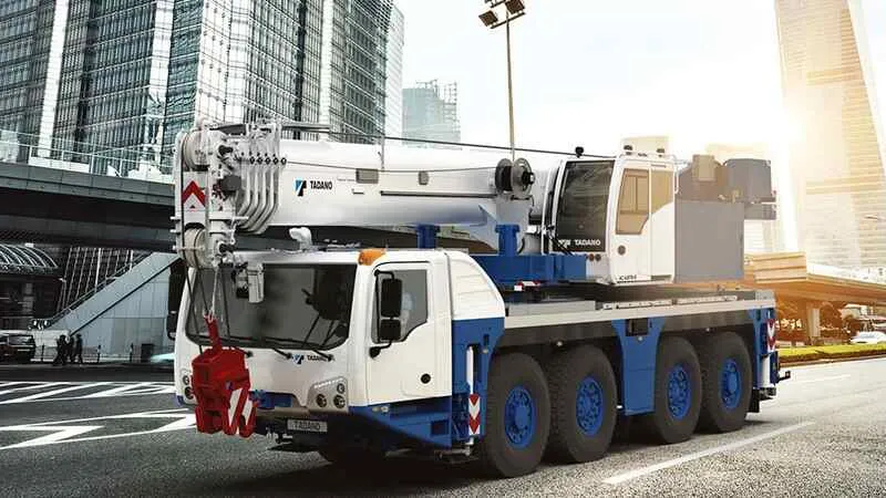Tadano crane range. Image courtesy of Tadano Ltd.