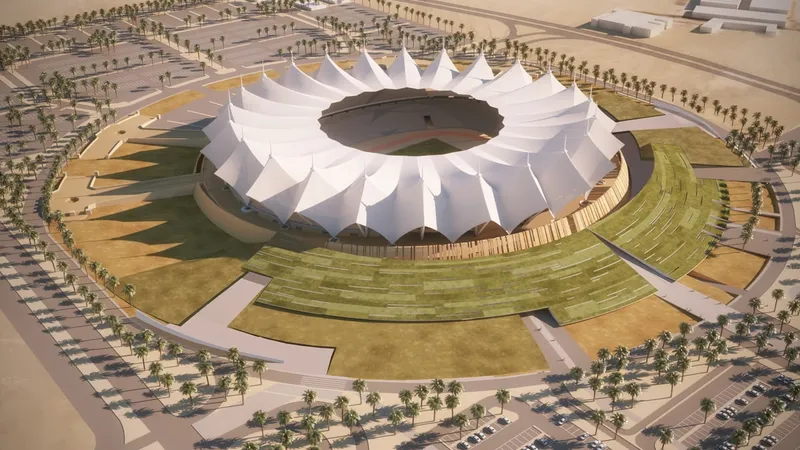 The King Fahd International Stadium Site Plan - image courtesy of Schiattarella Associati