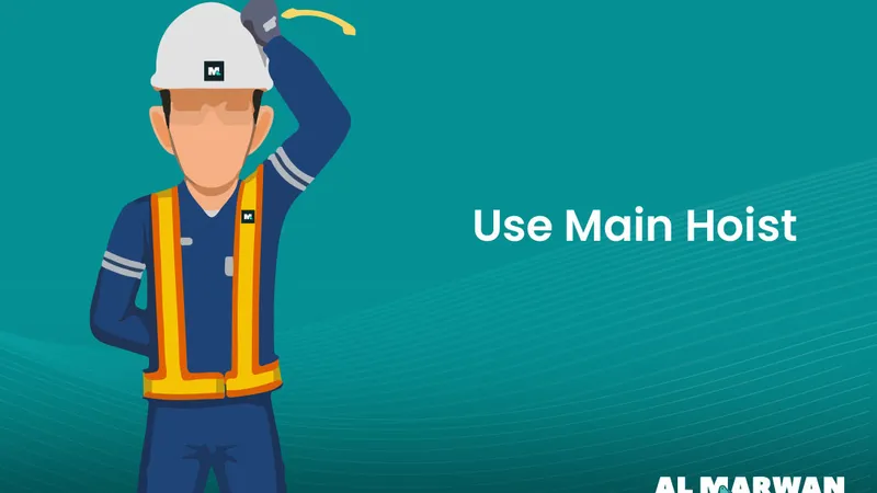 Use Main Hoist Crane Hand Signal