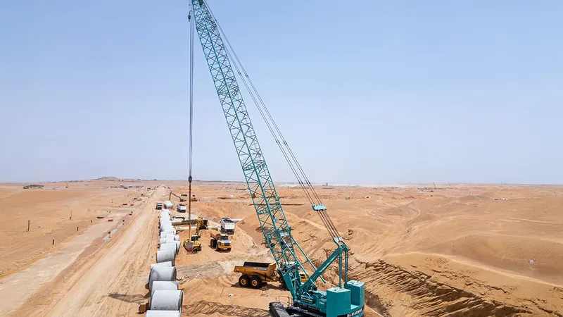 رافعات كوبلكو المستعملة من المروان في الموقع 