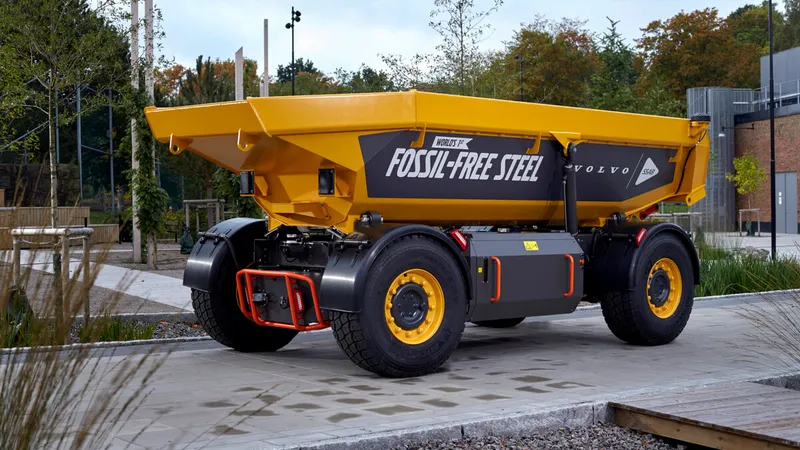 Fully electric Volvo TA15 automated guided vehicle - image courtesy of International Mining