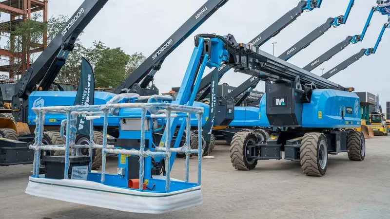 The AB46RJ manlift platform supports a load of 2 operators.