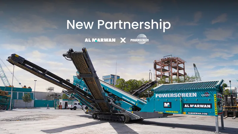 The news piece looks at the new partnership between Powerscreen by Terex and Al Marwan