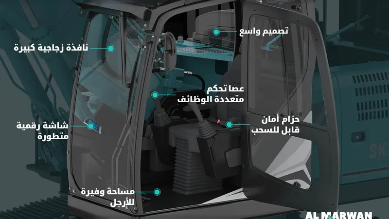 Kobelco interior cabin features