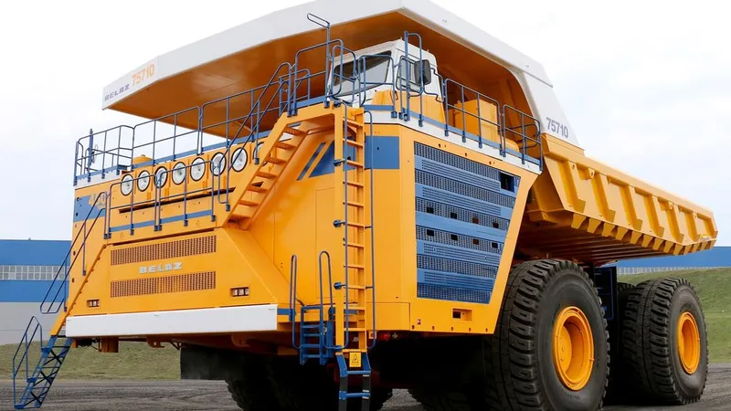 The BelAz 75710 as the biggest dump truck in the world today - image courtesy belaz.by
