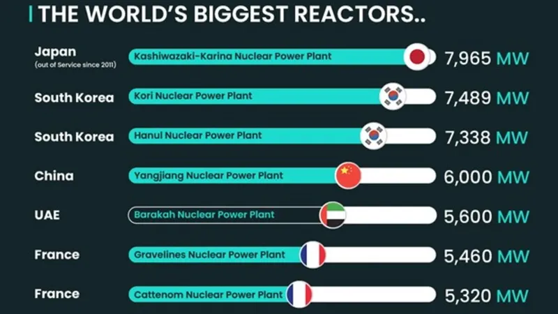 biggest reactors