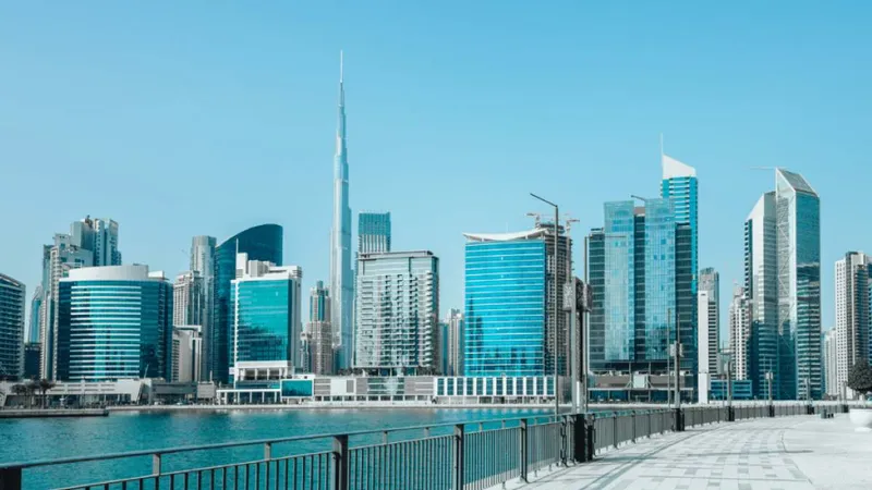Red Line station at Business Bay.