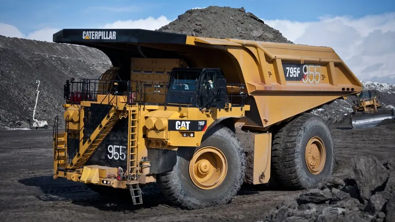 CAT 795F AC mining hauler truck - image courtesy H-CPC CAT